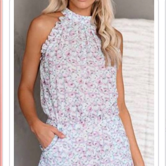 Vici Pants - Louvre Floral Pocketed Romper